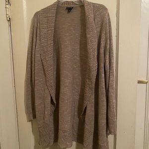 Beige Flowy Sweater Cardigan Torrid